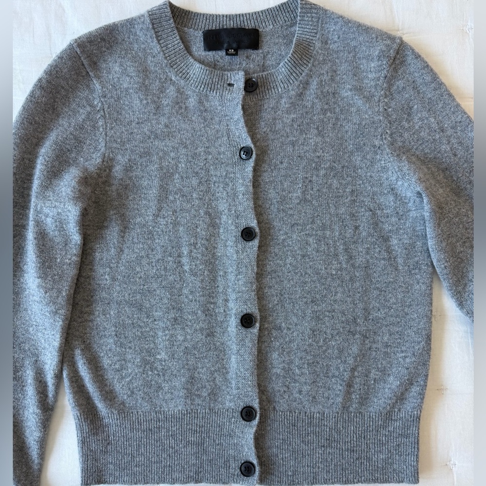 Nili Lotan XS March Cardigan Cashmere Grey Melange - Picture 10 of 14